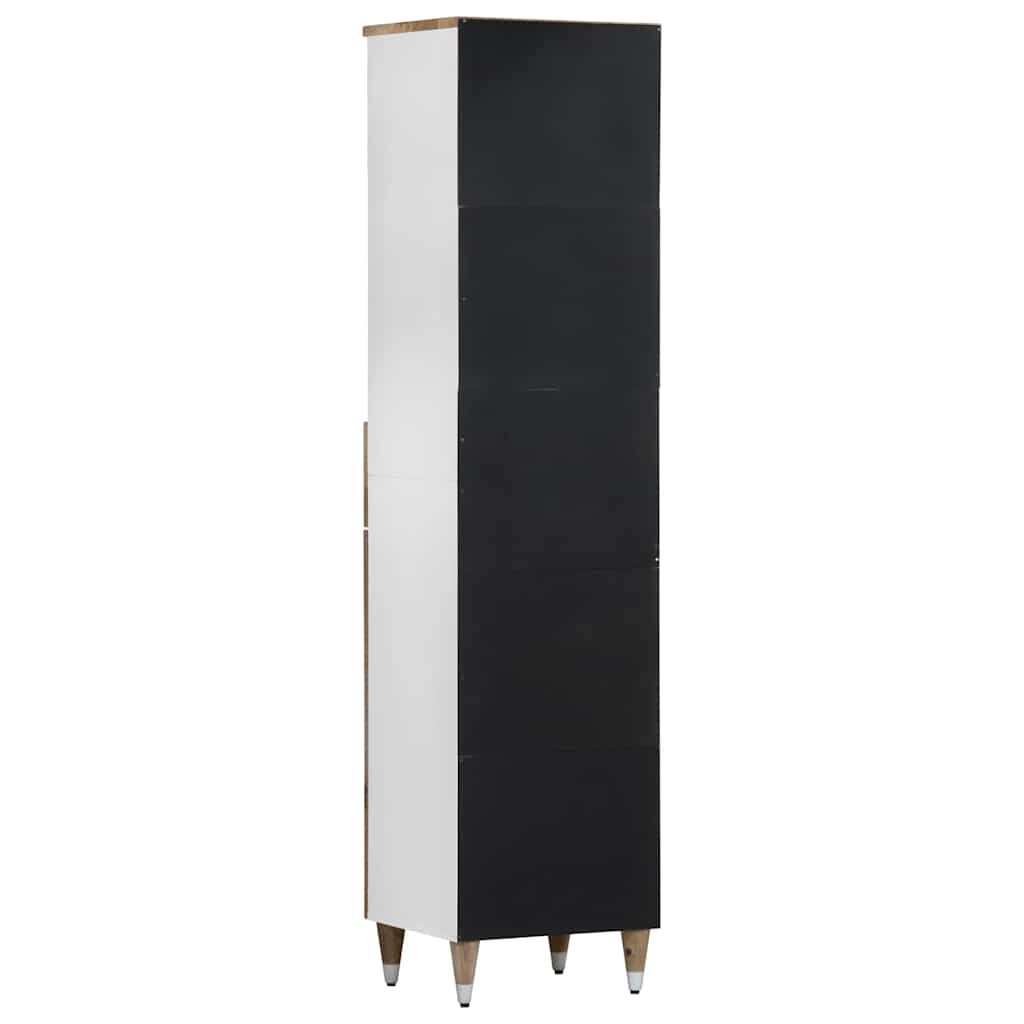 vidaXL Ντουλάπι Μπάνιου 38x33,5x160 εκ. από Μασίφ Ξύλο Μάνγκο