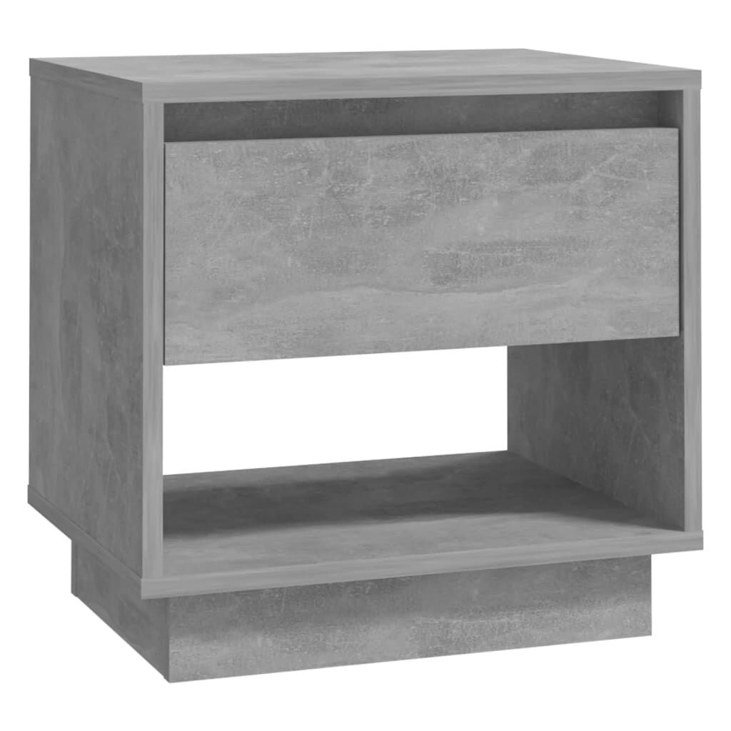 vidaXL Κομοδίνο Γκρι Σκυρ. 45x34x44 εκ. από Επεξεργασμένο Ξύλο