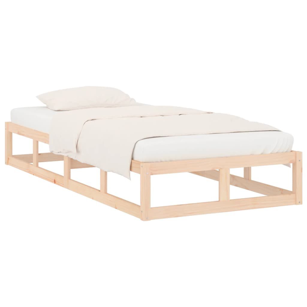 vidaXL Πλαίσιο Κρεβατιού 75 x 190 εκ. από Μασίφ Ξύλο Small Single