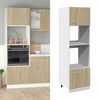 vidaXL Ντουλάπι Μικροκυμάτων "Lyon" Ξύλο Sonoma Δρυς 60x57x207 εκ. από Τεχνητό Ξύλο