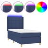 vidaXL &Kappa;&rho;&epsilon;&beta;ά&tau;&iota; Boxspring &mu;&epsilon; &Sigma;&tau;&rho;ώ&mu;&alpha; & LED &Mu;&pi;&lambda;&epsilon; 90x200 &epsilon;&kappa;. &Upsilon;&phi;&alpha;&sigma;&mu;ά&tau;&iota;&nu;&omicron;