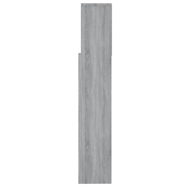 vidaXL Κεφαλάρι Με Αποθηκευτικό Χώρο Γκρι Sonoma 160 x 19 x 103,5 εκ.