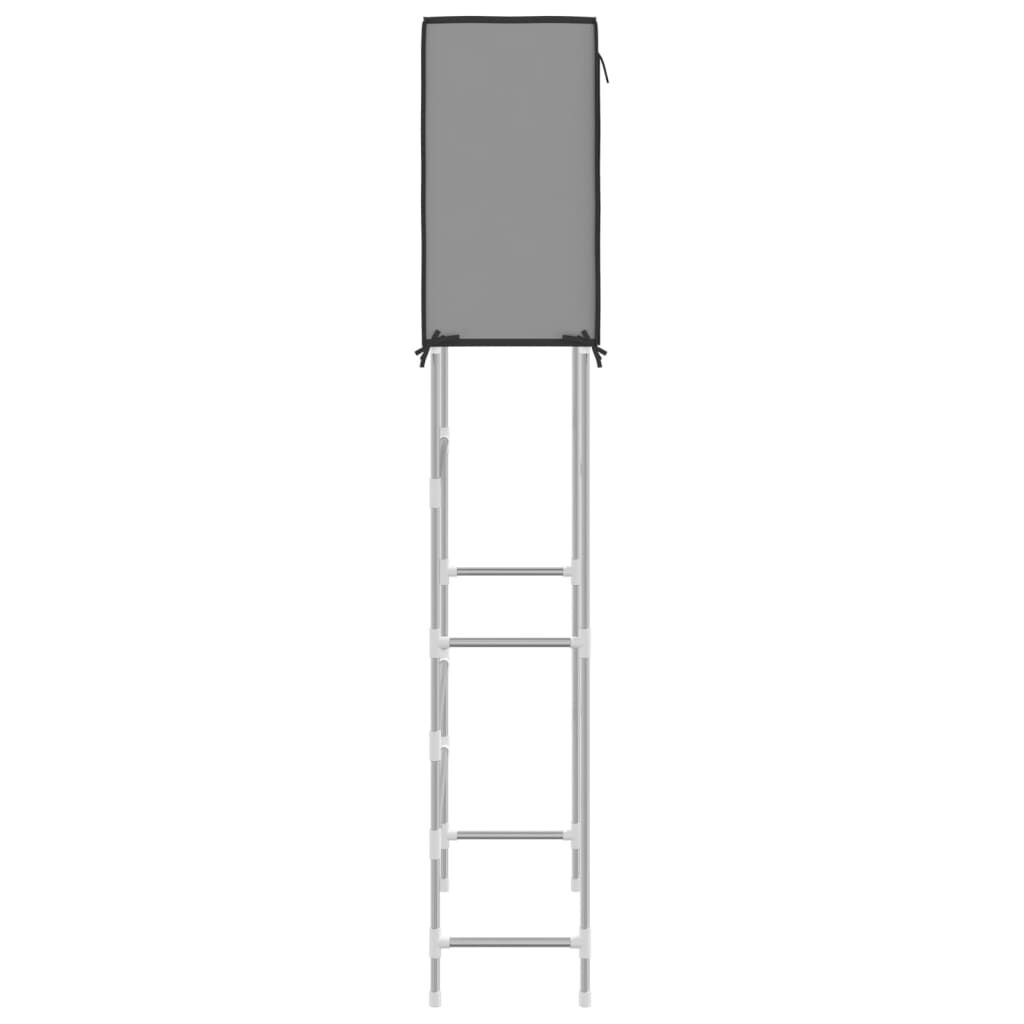 vidaXL Ραφιέρα 2 Επιπέδων για Πλυντήριο Γκρι 71x29,5x170,5 εκ. Σίδερο