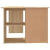 vidaXL Γραφείο Γωνιακό Sonoma Δρυς 145 x 100 x 76 εκ. από Επεξ. Ξύλο