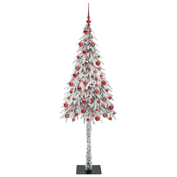 vidaXL Χριστουγεννιάτικο Δέντρο με 300 LED Λευκό 180 cm ΠΕ και Ατσάλι