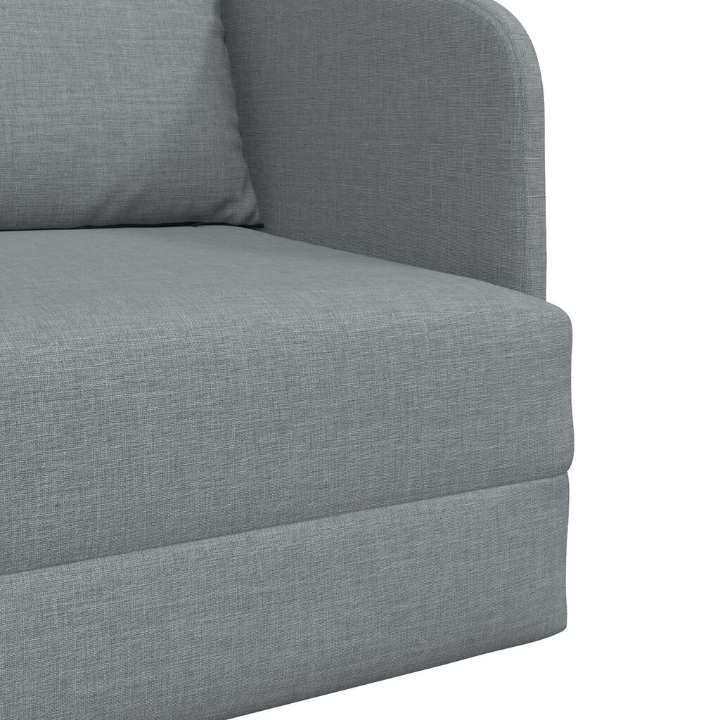 vidaXL Κρεβάτι Καναπές 2-σε-1 Ανοιχτό Γκρι 65x80x83 εκ Υφάσματος