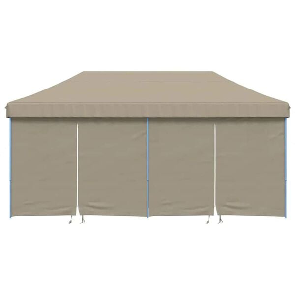 vidaXL Σκηνή πάρτι pop-up Taupe 580 x 292 x 315 εκ. Ύφασμα Όξφορντ