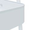 vidaXL Τρόλεϊ αποθήκευσης 3 επιπέδων Λευκό 42x41,5x77 cm Χάλυβας