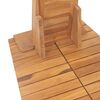 vidaXL Ντουζιέρα Κήπου 70 x 75 x 204 εκ. από Μασίφ Ξύλο Teak