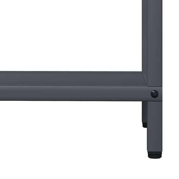 vidaXL Ράφι για καυσόξυλα Ανθρακί 60x25x60 cm Ατσάλι ψυχρής έλασης