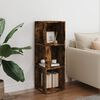 vidaXL Γωνιακό Έπιπλο Καπνιστή Δρυς 33x33x100 εκ. Επεξεργασμένο Ξύλο