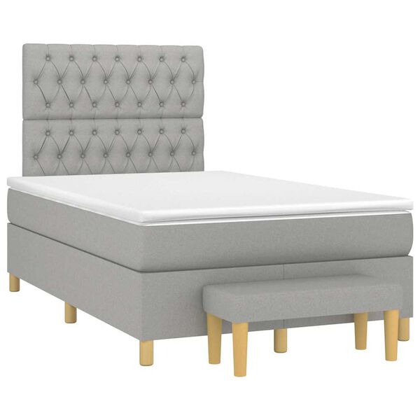 vidaXL &Kappa;&rho;&epsilon;&beta;ά&tau;&iota; Boxspring &mu;&epsilon; &Sigma;&tau;&rho;ώ&mu;&alpha; &Alpha;&nu;&omicron;&iota;&chi;&tau;ό &Gamma;&kappa;&rho;&iota; 120x190 &epsilon;&kappa;. &Upsilon;&phi;&alpha;&sigma;&mu;ά&tau;&iota;&nu;&omicron;