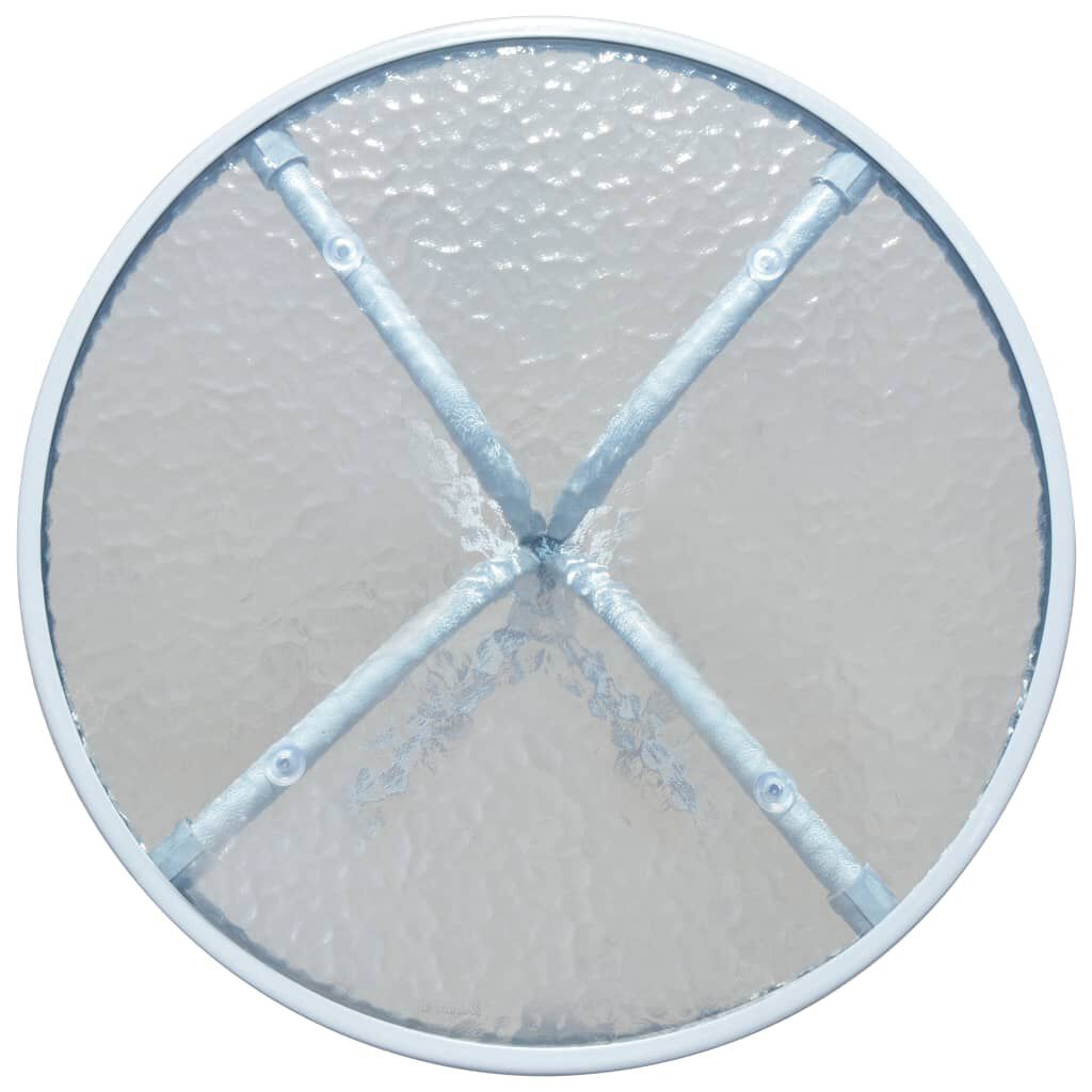 vidaXL Τραπέζι Bistro Γκρι 50 x 71 εκ. Ατσάλινο