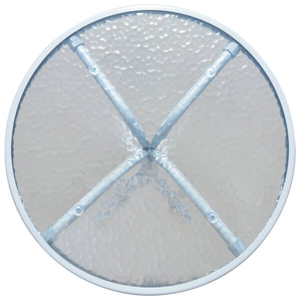vidaXL Τραπέζι Bistro Γκρι 50 x 71 εκ. Ατσάλινο