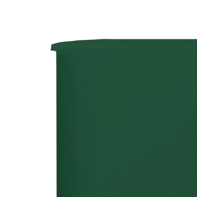 vidaXL Προστατευτικό Αέρα με 5 Πάνελ Πράσινο 600 x 160 εκ. Υφασμάτινο