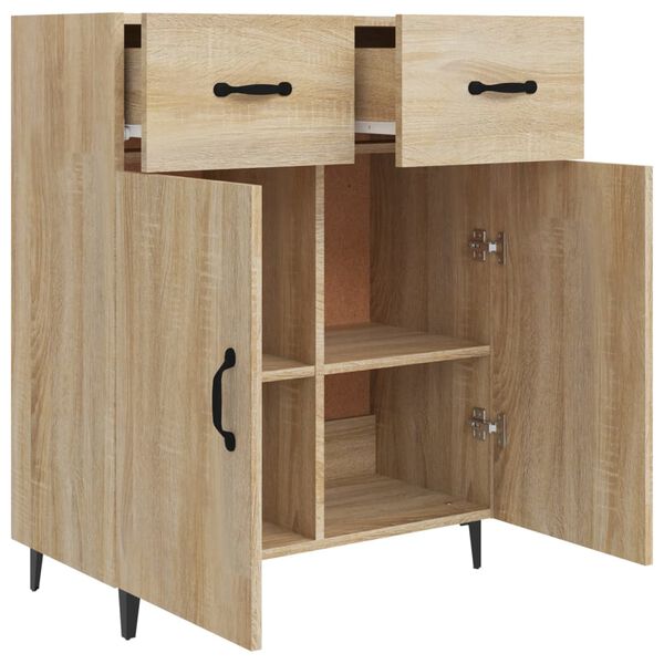 vidaXL Ντουλάπι Sonoma Δρυς 69,5 x 34 x 90 εκ. από Επεξεργασμένο Ξύλο
