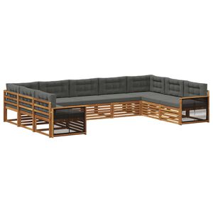 vidaXL &Sigma;&epsilon;&iota;&rho;ά &Kappa;&alpha;&nu;&alpha;&pi;έ &Epsilon;&xi;&omega;&tau;&epsilon;&rho;&iota;&kappa;&omicron;ύ &mu;&epsilon; &mu;&alpha;&xi;&iota;&lambda;ά&rho;&iota; 9 pcs &Phi;&upsilon;&sigma;&iota;&kappa;ό &kappa;&alpha;&iota; &Alpha;&nu;&theta;&rho;&alpha;&kappa;ί
