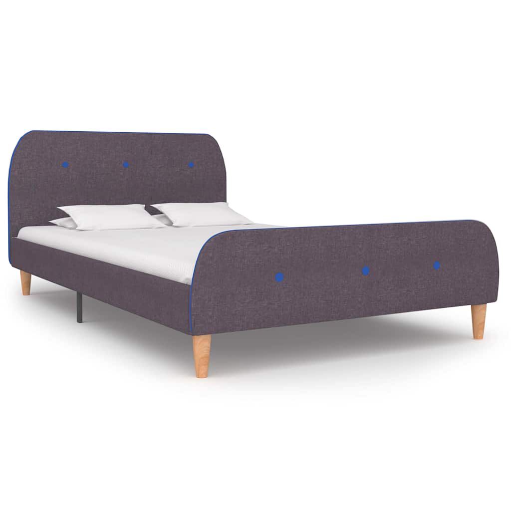 vidaXL Πλαίσιο Κρεβατιού χωρίς στρώμα Taupe 120x190 εκ. Υφασμάτινο