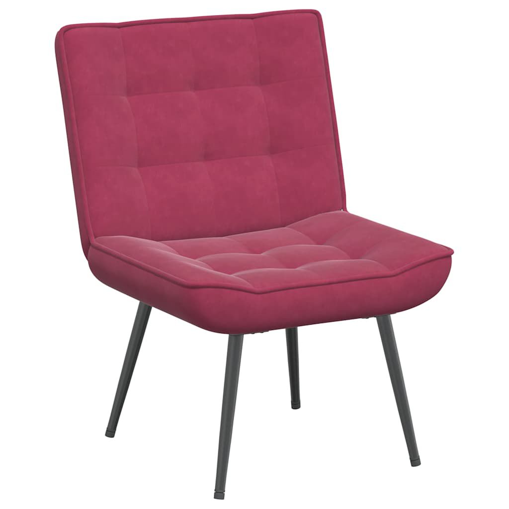 vidaXL Καρέκλα χαλάρωσης Wine Red 64x74x84 cm Velvet