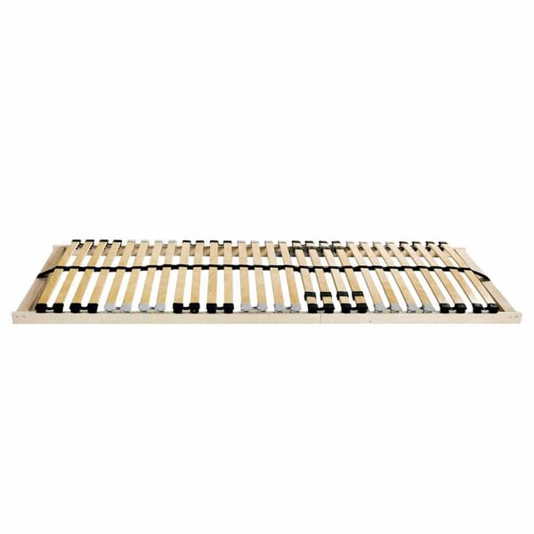 vidaXL Βάση κρεβατιού με λάμες Καφέ 80 x 190 cm Στερεό Ξύλο Μηλιάς