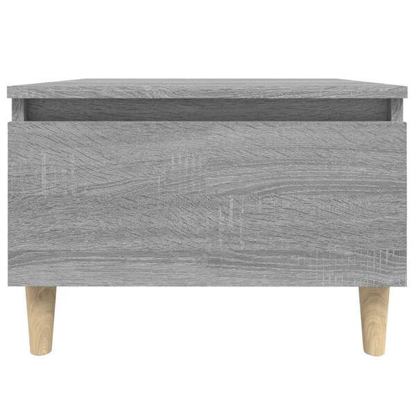 vidaXL Τραπέζι Βοηθητικό Γκρι Sonoma 50x46x35 εκ. Επεξεργασμένο Ξύλο