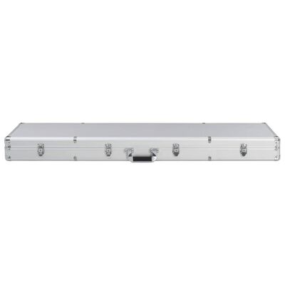 vidaXL Βαλίτσα Όπλου Ασημί 134 x 35 x 12 εκ. από Αλουμίνιο