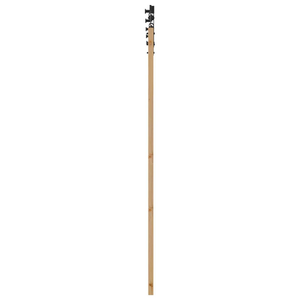 vidaXL Συρόμενη Πόρτα με Σετ Υλικών 61x198.5 cm Συμπαγές Ξύλο Πεύκου