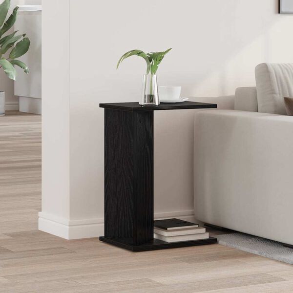 vidaXL End Table &Mu;&alpha;ύ&rho;&eta; &Omicron;&xi;&upsilon;ά 35 x 25 x 50 &epsilon;&kappa; &Epsilon;&pi;&epsilon;&xi;&epsilon;&rho;&gamma;&alpha;&sigma;&mu;έ&nu;&omicron; &xi;ύ&lambda;&omicron;
