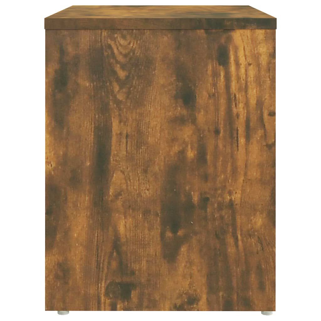 vidaXL Κομοδίνα 2 τεμ. Καπνιστή Δρυς 40x30x40 εκ. Επεξεργασμένο Ξύλο