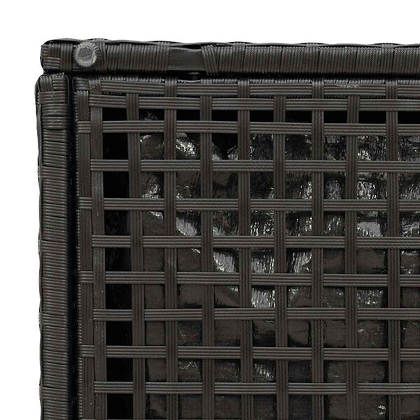 vidaXL σκαμπό κήπου με μαξιλάρια 2 τεμάχια Μαύρο 40x40x43 cm