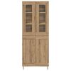 vidaXL Highboard 2 pcs Artisan Oak &Epsilon;&pi;&epsilon;&xi;&epsilon;&rho;&gamma;&alpha;&sigma;&mu;έ&nu;&omicron; &xi;ύ&lambda;&omicron;
