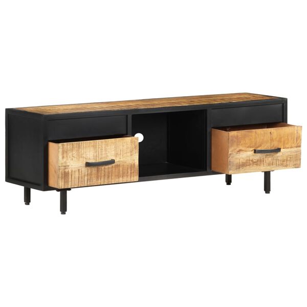 vidaXL Έπιπλο Τηλεόρασης 120 x 30 x 40 εκ. από Ακατέργαστο Ξύλο Μάνγκο