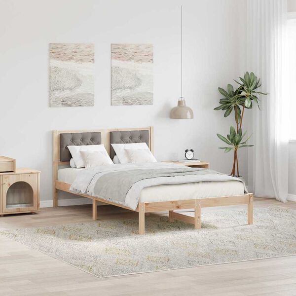 vidaXL &Sigma;&kappa;&epsilon;&lambda;&epsilon;&tau;ό&sigmaf; &Kappa;&rho;&epsilon;&beta;&alpha;&tau;&iota;&omicron;ύ Taupe 120 x 190 cm &Sigma;&tau;&epsilon;&rho;&epsilon;ά &xi;&upsilon;&lambda;&epsilon;ί&alpha; &pi;&epsilon;ύ&kappa;&omicron;&upsilon;