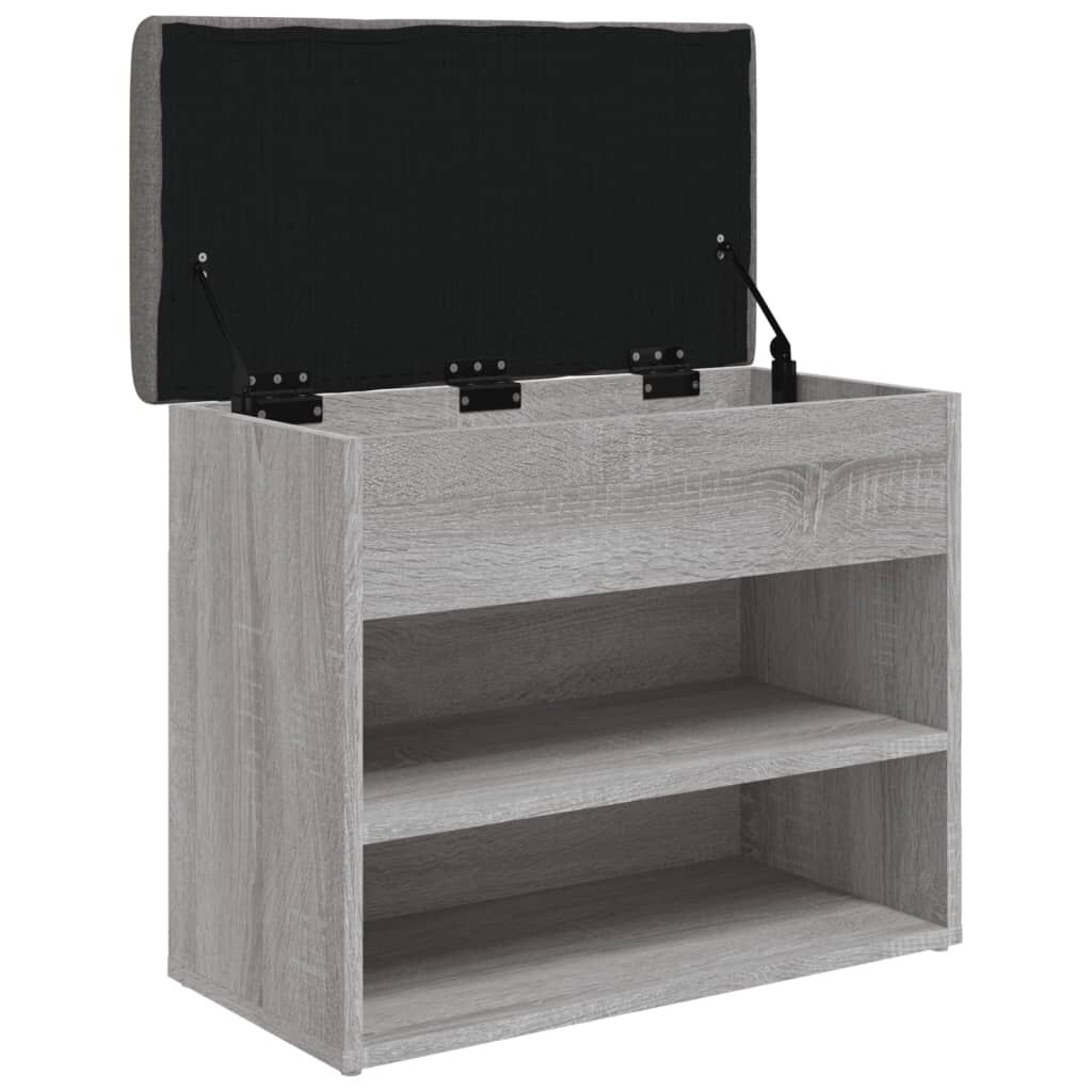 vidaXL Παπουτσοθήκη Γκρι Sonoma 62x32x50 εκ. από Επεξεργασμένο Ξύλο
