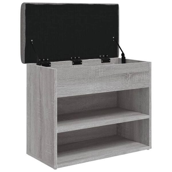 vidaXL Παπουτσοθήκη Γκρι Sonoma 62x32x50 εκ. από Επεξεργασμένο Ξύλο