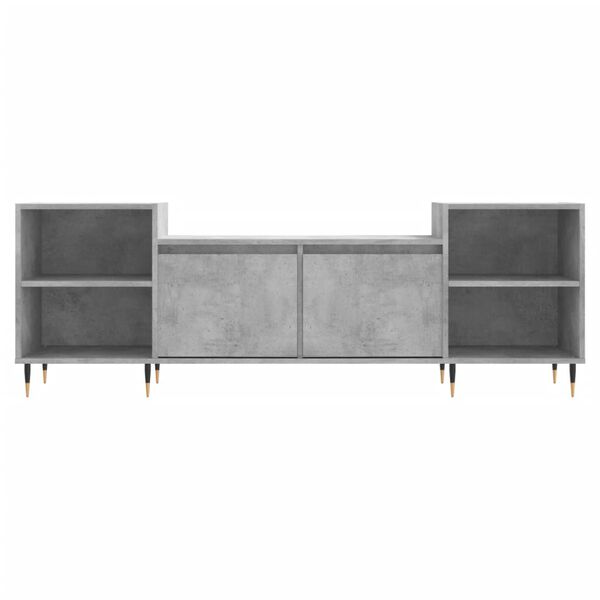 vidaXL Έπιπλο Τηλεόρασης Γκρι Σκυρ. 160x35x55 εκ. Επεξ. Ξύλο