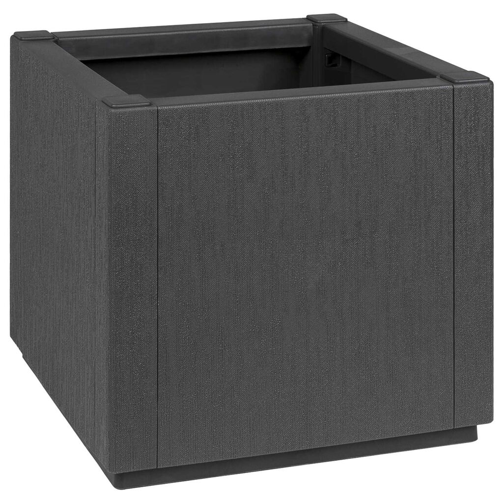 vidaXL Γλάστρα Κήπου Σκούρο Γκρί 36x36x35 εκ. PP