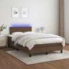 vidaXL &Kappa;&rho;&epsilon;&beta;ά&tau;&iota; Boxspring &mu;&epsilon; &Sigma;&tau;&rho;ώ&mu;&alpha; & LED &Sigma;&kappa;.&Kappa;&alpha;&phi;έ 120x190&epsilon;&kappa;. &Upsilon;&phi;&alpha;&sigma;&mu;ά&tau;&iota;&nu;&omicron;