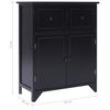 vidaXL Βοηθητική Συρταριέρα Μαύρη 60x30x75 εκ. από Ξύλο Παυλώνιας