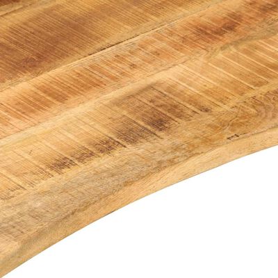 vidaXL Επιφάνεια Γραφείου Καμπύλη 110x80x2,5 εκ Μασίφ Ακατ. Μάνγκο
