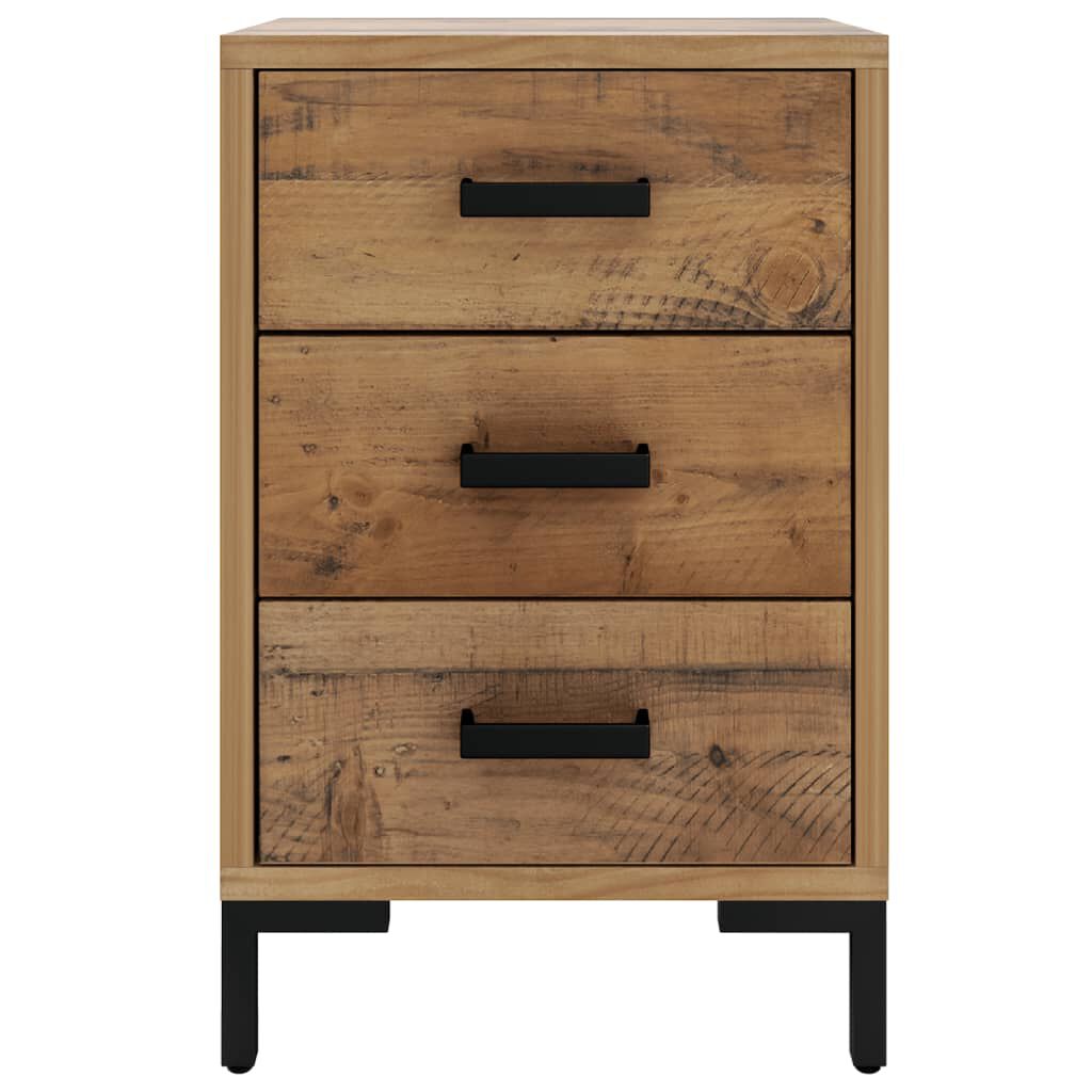 vidaXL Κομοδίνα 2 Τεμ. 40x30x55 εκ. από Μασίφ Ξύλο Πεύκου