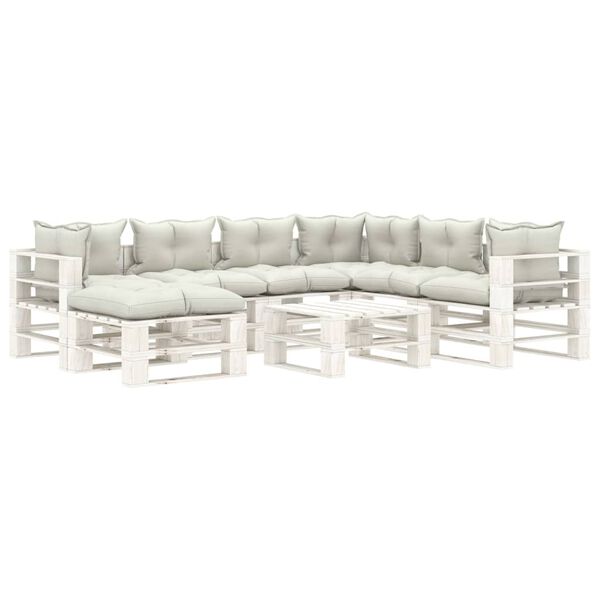 vidaXL &Sigma;&alpha;&lambda;ό&nu;&iota; &Kappa;ή&pi;&omicron;&upsilon; &alpha;&pi;ό &Pi;&alpha;&lambda;έ&tau;&epsilon;&sigmaf; 8 &Tau;&epsilon;&mu;&alpha;&chi;ί&omega;&nu; &Xi;ύ&lambda;&iota;&nu;&omicron; &mu;&epsilon; &Mu;&pi;&epsilon;&zeta; &Mu;&alpha;&xi;&iota;&lambda;ά&rho;&iota;&alpha;