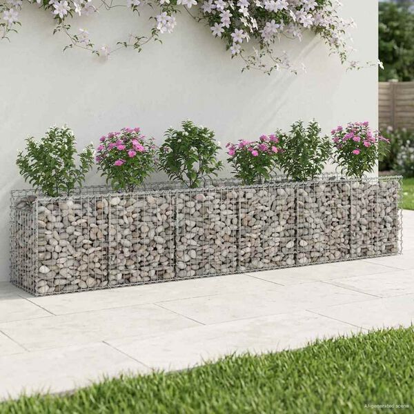 vidaXL &Alpha;&nu;&alpha;&sigma;&eta;&kappa;&omega;&mu;έ&nu;&omicron; &kappa;&rho;&epsilon;&beta;ά&tau;&iota; gabion 2 pcs &Alpha;&sigma;&eta;&mu;ί 300 x 50 x 60 &epsilon;&kappa;