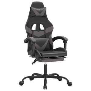 vidaXL &Kappa;&alpha;&rho;έ&kappa;&lambda;&alpha; Gaming &Mu;&alpha;&sigma;ά&zeta; &Upsilon;&pi;&omicron;&pi;ό&delta;&iota;&omicron; &Mu;&alpha;ύ&rho;&omicron;/&Gamma;&kappa;&rho;&iota; &alpha;&pi;ό &Sigma;&upsilon;&nu;&theta;&epsilon;&tau;&iota;&kappa;ό &Delta;έ&rho;&mu;&alpha;