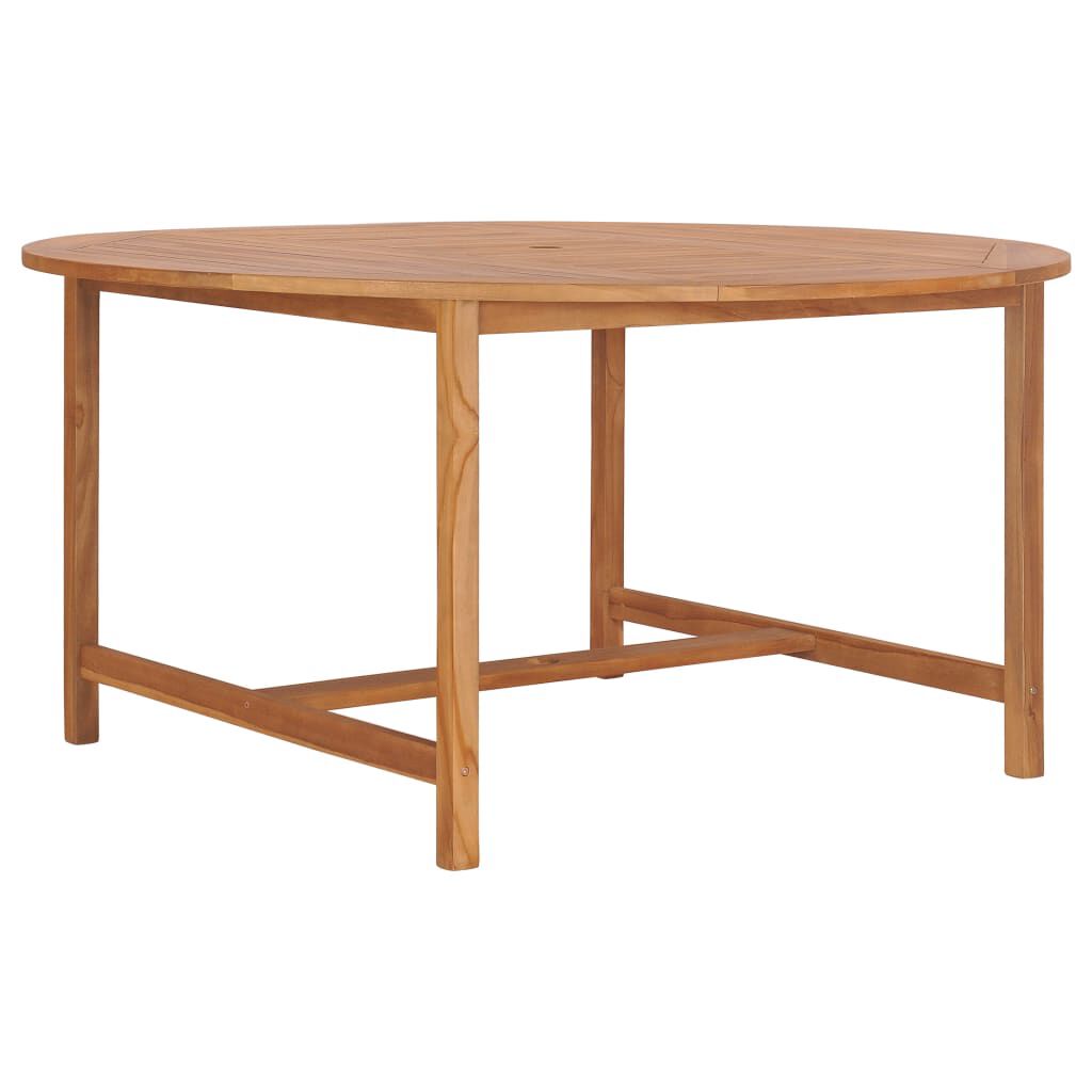 vidaXL Τραπέζι Κήπου 150 x 76 εκ. από Μασίφ Ξύλο Teak