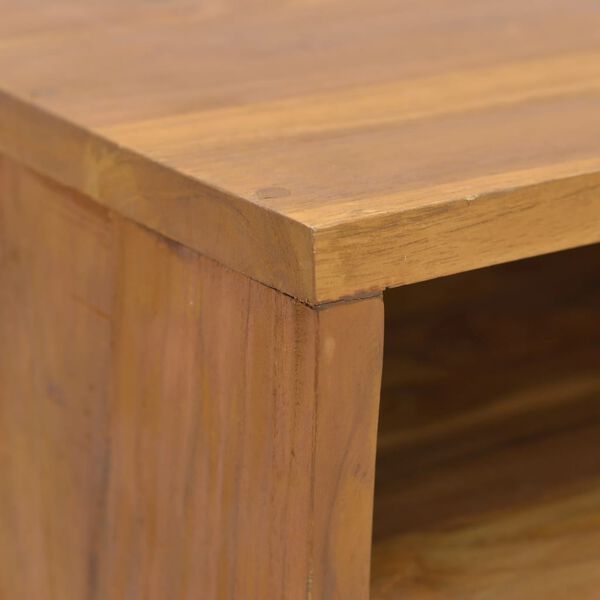 vidaXL Κομοδίνο 40 x 30 x 45 εκ. από Μασίφ Ξύλο Teak