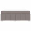 vidaXL Σκελετός Κρεβατιού με στρώμα Taupe 180 x 200 cm ύφασμα