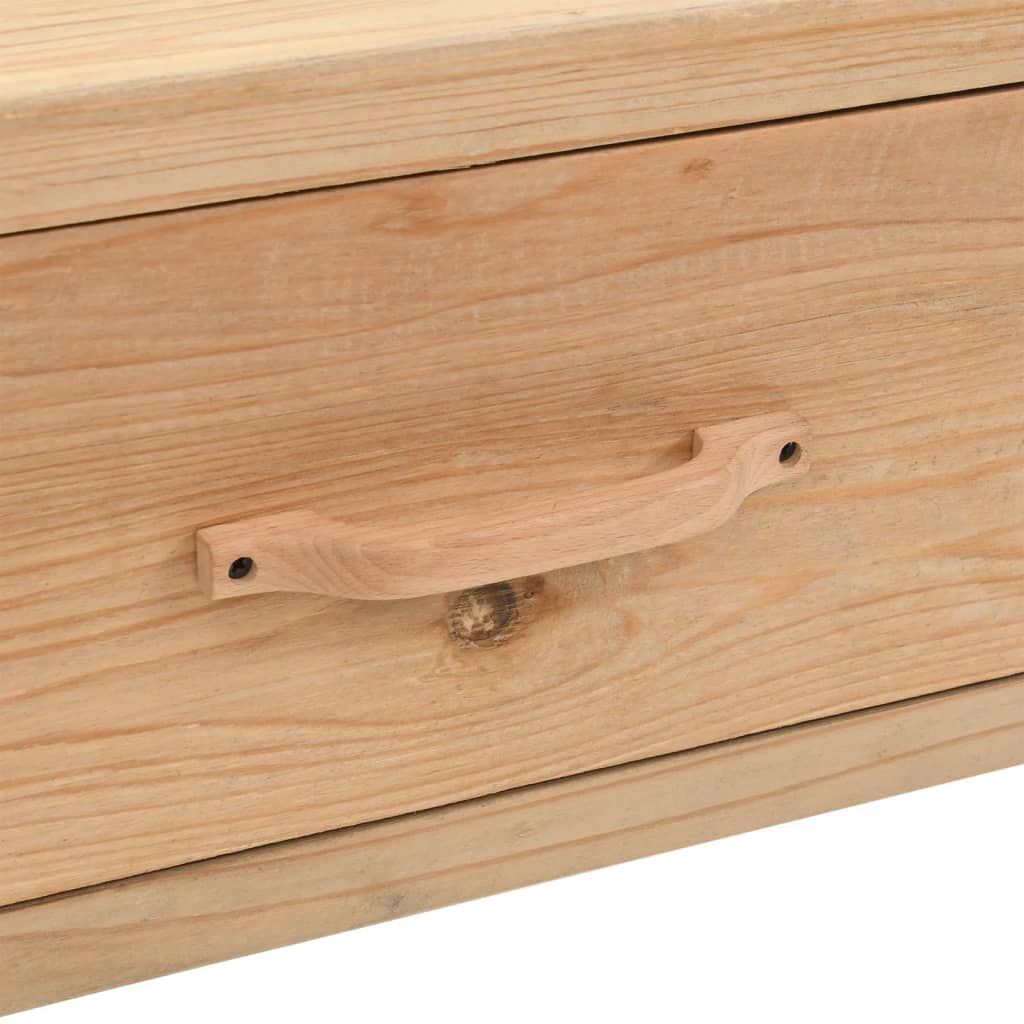 vidaXL Έπιπλο Τηλεόρασης 110 x 33 x 35 εκ. από Μασίφ Ξύλο Ελάτης