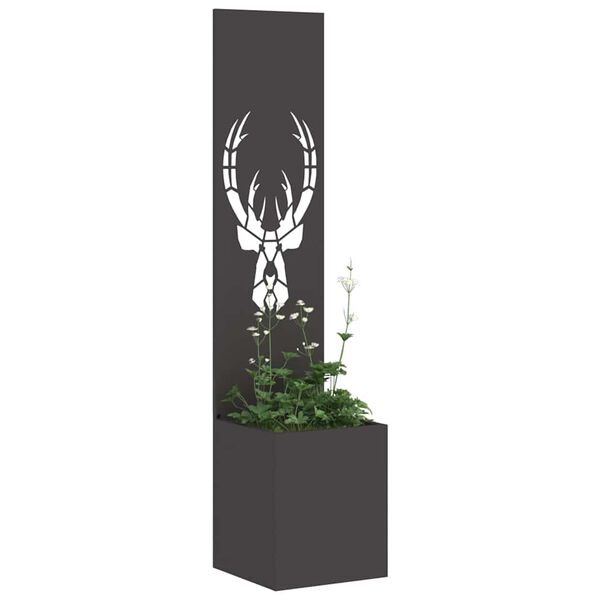 vidaXL Οθόνη Ιδιωτικότητας Κήπου Animal Print Μαύρο 32 x 140 εκ.