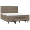 vidaXL &Kappa;&rho;&epsilon;&beta;ά&tau;&iota; Boxspring &mu;&epsilon; &Sigma;&tau;&rho;ώ&mu;&alpha; Taupe 160x200 &epsilon;&kappa;. &Upsilon;&phi;&alpha;&sigma;&mu;ά&tau;&iota;&nu;&omicron;